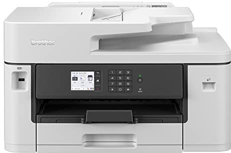 BROTHER MFC-J5340DW Wireless Colour Inkjet Printer | 4-in 1 (Print/Copy/Scan/Fax) | Wi-Fi/USB/NFC | A3 Print |6.8cm LCD Screen, UK Plug