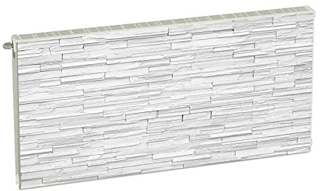 Magnet Heizkörperverkleidung Heizkörperabdeckung Weiss Ziegel 120x60 cm Heizung Abdeckung Verkleidung Magnetische Abdeckmatte Kühlschrank aus Einem Flexiblen Magneten Digitaler Aufdruck