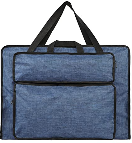 JIAHG A2 Sac à Dessin Imperméable Multifonctionnel Sac de Beaux-Arts Grande Capacité Portable Portfolio Sac de Planche à Dessin Multicouche Durable Sac à Main pour Dessin Croquis, 66 * 48CM