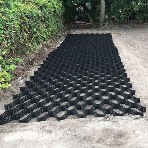 Stabilisateur de Gravier Stabilisateur de Grille de Gravier de Patio de Jardin, Grilles Au Sol Évolutives de Géocellules Hdpe Haute Résistance, pour Mur de Soutènement, Protection de Talus, Aménagemen