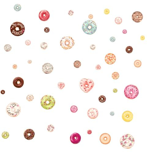 Durchscheinende Mattierte Pvc Wandaufkleber Cs5095 in Donut Form