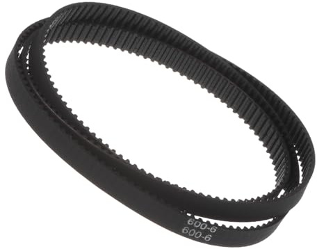 Kozelo 2 Stück Zahnriemen 600mm Steigungslänge x 6mm Breite Schwarz | 2GT geschlossener, 600-2GT-6, Gummiband, Für den Einsatz in 3D-Druckern, 300 Zähne