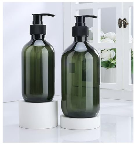 Seifenspender 500ml Pumpspender, Spülmittelspender für Küche, Handseifenspender für Badezimmer, Arbeitsplatte, Küche (2 Stück, grün)