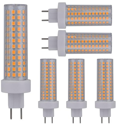 HuZhouChen Illuminazione domestica 10W G8.5 Lampadina LED 1500LM AC 90-265V G8.5 Lampadina non dimmerabile 6pcs(Natural white)