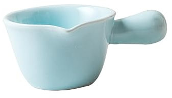 ULTECHNOVO piccola pentola Porcellana mini casseruola padella di latte single piccolo ciotola per merenda cucina cucine petit potto scodella nassa pentole in ceramica pentola di porridge Blue