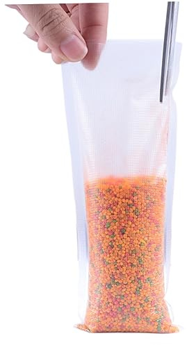 GOOHOCHY 50pcs PVA Water Soluble Bags for Carp Fishing Bait Bags for Soft Plastics