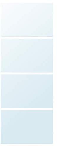 ProTuning AULI Lot de 4 panneaux pour cadre de porte coulissante, verre miroir, 75 x 201 cm