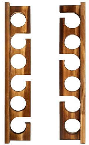 AWJUWHBJ Premium Holz Angelruten-Wandhalterung, platzsparendes Aufbewahrungsregal für Ausrüstung und Sportausrüstung, Ruten-Organizer für Zuhause
