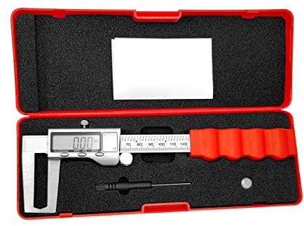 CFTGIW Elektronisches Digitales Bremsscheiben-Messgerät, Messschieber, Zoll/metrische Ablesung, 0–6 Zoll/0–150 Mm, Messbereich, Großer LCD-Bildschirm, Messschieber, Dieser Stark Bremsen Kann