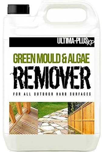 ULTIMA-PLUS XP Green Mould and Algae Killer Patio Cleaner Simply Spray Leave and Walk Away Green Mould and Algae Killer for Patios, Fencing and Decking 5 Litre Concentrate (Makes 25 litres)