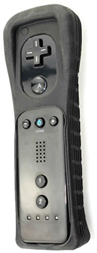 AMGGLOBAL® Remote Controller in Blue Red White Black Pink For Nintendo Wii Remote WII + FREE SILICONE COVER (White)
