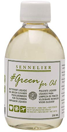Sennelier Green for oil 250ml Oil brush cleaner natural ingedients