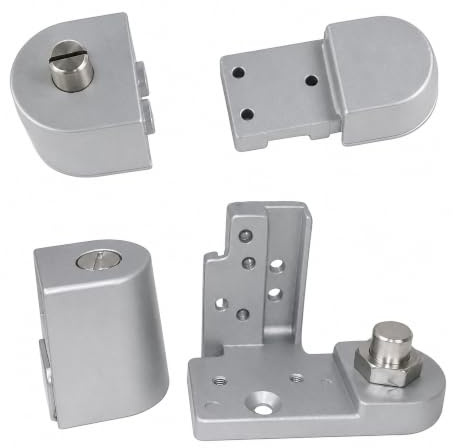 Kawneer Style Haut et bas Ensemble de pivot Charnière pour Commercial Adams Rite Boutique type de porte, Choisissez Transmis et finition Main gauche en aluminium Aluminium