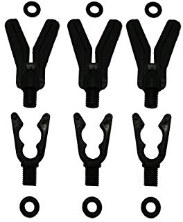 Ruten Auflagen Set 12 teilig Rod Rest Auflage Carp Karpfen Rod Pod Bankstick Halter