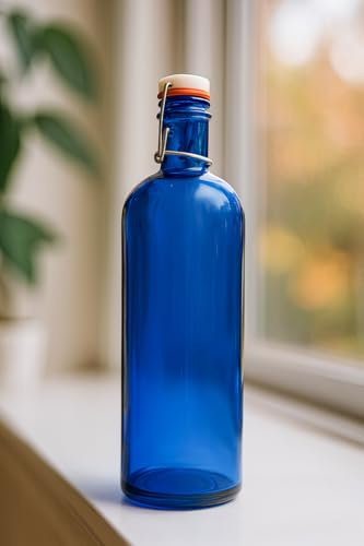 Vidrios de Levante - Botella Agua de Vidrio Reciclado 1,5L Color Azul