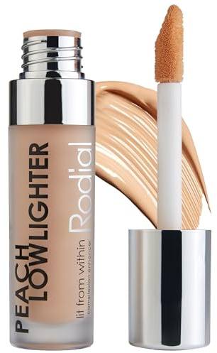 Rodial Peach Lowlighter 0.1 fl oz - Hydrating Under Eye Brightener & Peach Color Corrector With Hyaluronic Acid, Vitamin E & Caffeine for Soft, Natural Radiance