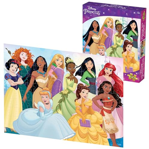 PRIME 3D , Disney Princess , 3D Lenticular Jigsaw Puzzle , 61cm x 46cm - 200 pcs , Games & Puzzles , Ages 6+