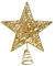 AWCIGG Christbaumspitze Gold Tannenbaum Spitze Weihnachtsbaum Glitzernde Weihnachtsbaumspitze Christbaum Stern Spitze Metall Weihnachtsspitze Tannenbaumspitze 25 cm Weihnachtsstern Baumspitze