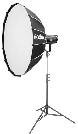 GODOX SL300WIII 330W Powerful Dependable LED Video Light S120T Softbox Daylight Balance 5600K CRI95 Bowens Mount Silent Dimmable Continuous Lighting Studio Photo Light Video Recording Photography