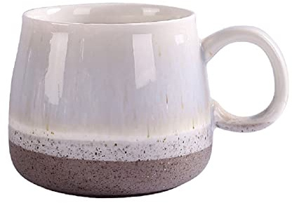 YDoLimmer Keramik Kaffeetasse Keramik Tasse Tee Tasse Espresso Tasse 350ml Mark Kaffeetasse Geburtstagsgeschenk Weihnachten Hochzeit Valentinstag Jubiläum (Grau)