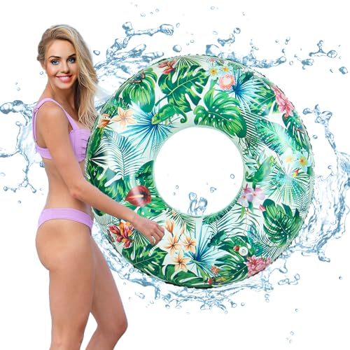 Anello di Nuoto Gonfiabile Adulti, Anello di Nuoto Gonfiabile Galleggiante Anelli Piscina Adulto, Estivo Salvagente Anello Nuoto Gonfiabile per Giocattolo da Bagno, Decorazione per feste
