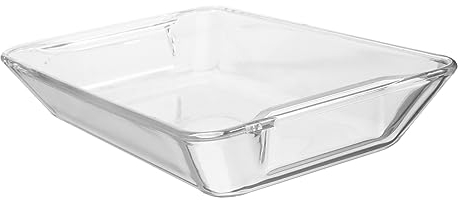 NAMOARLY Servierplatte Aus Glas Glasteller Für Haushalt Essteller Durchsichtig Aufbewahrungsteller Handlich Speiseteller Für Speisen Langlebig Und Einfach Zu Reinigen