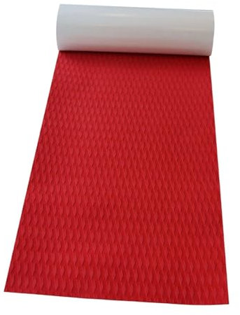 JISADER Traktion Pad Deck Anti Slip Trimmbare Eva Blatt Boot für Kajak Schwimmen Pool Schritt Skateboard, Rot