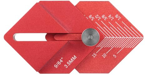 Woodworking Measuring Ruler Trim Carpentry Tools Finishing Work Multi-Tool for Measuring and Marking Short Offsets,CNC-Machined Marking Ruler