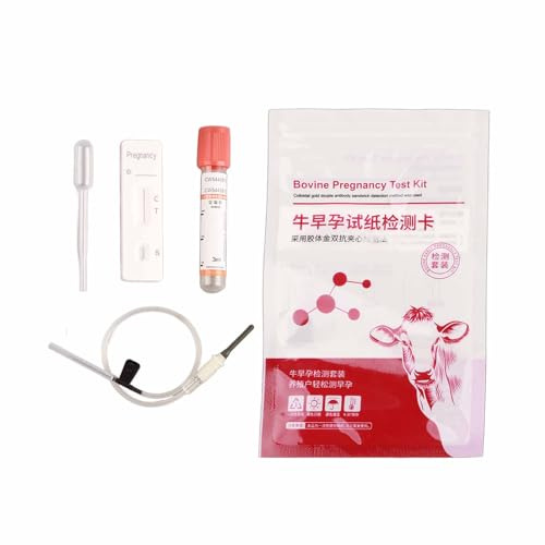 Kit de Prueba de Embarazo para Vacas, Herramientas Completas, Diagnóstico Temprano del Embarazo, Suministros para Ganado, Alta Sensibilidad, Rápido y Preciso