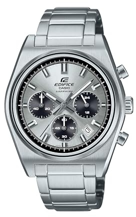 Casio EFB-730D Series | Men's Digital Watch | (Silver) | 100WR | 1-Sec Chronograph | Date Display