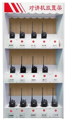 RIYUE_SHENGHENG Wall Mounted Walkie Talkie Holder Radio Case,construction Site Hotel Universal Two Way Radio Holder,firefighter Radio Holder,desktop Finishing Multi Grids Walkie Talkies Organizer