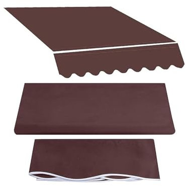 Auvent rétractable de rechange – Protection contre la pluie, la neige – Pour porte de jardin, porche, abri solaire – Pour boutique, maison (4,6 x 3,4 m)