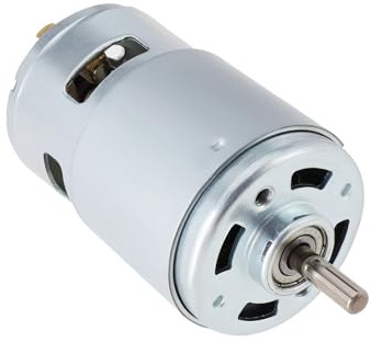 Create idea 1 Stück 775 Gleichstrommotor 12 V-36 V 12000 U/min Hochleistungs-Hochgeschwindigkeitsmotor mit Runder Welle für Drohnen-Rasenmäher-Elektrowerkzeuge 98 X 42 X 5 Mm