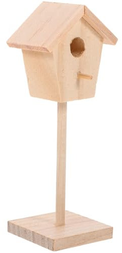 Alasum Miniatur Vogelhaus Unbemalt Für Und -landschaftsdekoration Kunsthandwerk Vogelnest Für Kreative Gestaltung