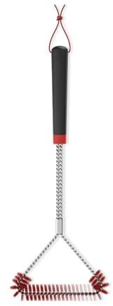 Weber Cold Clean Grillbürste, 45,7 cm | Weber® Nylonborstenbürste zum Reinigen von Kühlrosten, 3-seitiges T-förmiges Design, Grillzubehör