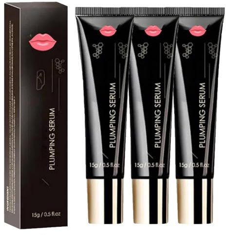 Lip-Booster-Serum, Lip Booster Serum, Lip Oil Plumper, Lippenpflege-Öl, Pink Lip Serum, Lip Line Anti Wrinkle Plump Enhancer Essence, Pflegende, für Tägliche Make-Up-Routine (3 Stück)