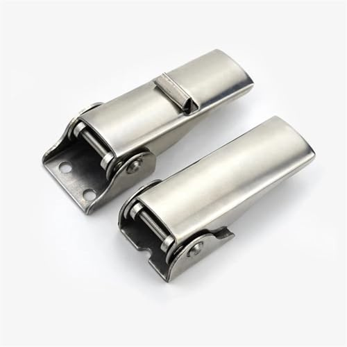 Hasp Latch Industrial Hardware Stainless Steel Lock Cabinet Mechanical Equipment Chains Fastening Buckle Hidden Buckle 1Pcs(Inside no Buckle)