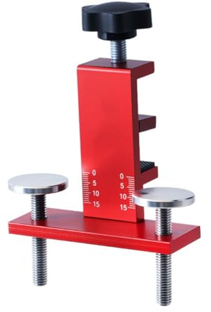 Violiica Guida all'installazione di porte di armadi in lega di alluminio con scala e cuscinetto in gomma per allineamento e supporto semplici, gamma di serraggio 7-37 mm, per schede singole e