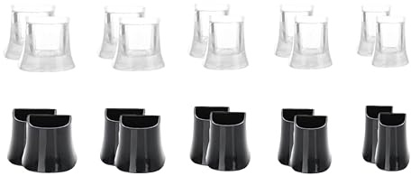 Ruvan 10 Paar Absatzschoner High Heels, Gummiüberzüge Absatzschoner Sohle Für Schuhe, 5 Größen Silikon Rutschfeste Stöckelstulpen Fersenschutz Absatzschutz High Heels Protector (XX, XS, S, M, L)