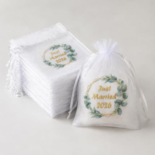 Seutgjie 30pcs Bolsas de Regalo Para Invitados Boda Just Married 2026