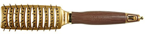 Olivia Garden NanoThermic Styler Vent Hårborste - antibakteriell, keramik, antistatisk, turmalin-jon och nylonborst 7 rader