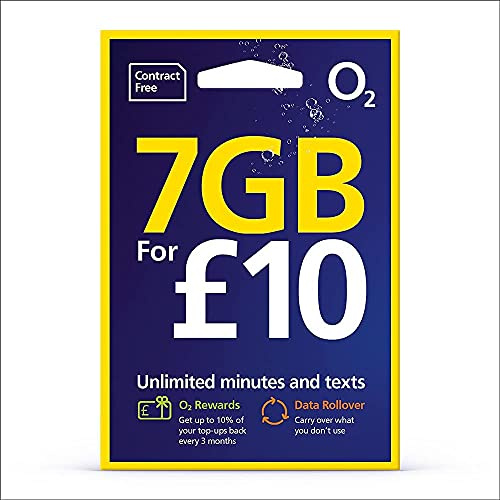 1 x O2 Pay as you go PYAG Simcard with new number COMBI SIM Standard size and Micro size