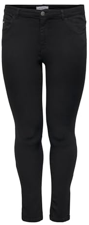 ONLY Carmakoma Carkarla dam normal Sk ankeldragkedja JNS Black Noos Skinny jeans, Svart (svart svart), 50 SE
