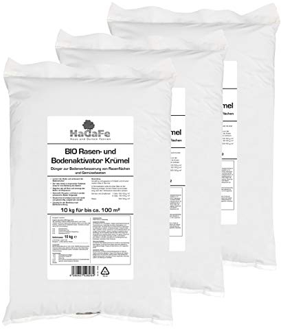 HaGaFe Bio KRÜMEL Rasenaktivator Bodenaktivator Aktivator mit Tonmineralien und Magnesiumkalk (30 kg)