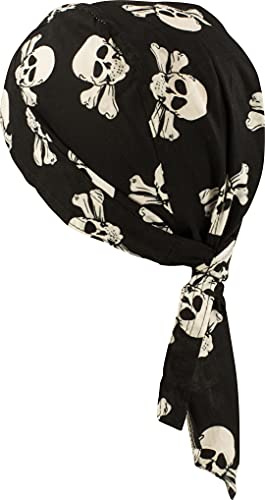 fashionchimp Zandana aus 100% Baumwolle, Bandana-Kopftuch, Bikertuch für Damen und Herren, Muster-Print