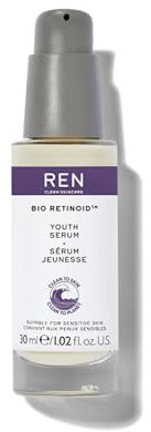 REN Clean Skincare Bio Retinoid Siero Gioventù per Linee sottili e Rughe con Niacinamide e Ceramide, adatto per pelli sensibili, 30 ml