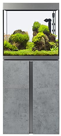Siena 160 Aquarienkombination bestehend aus Aquarium 166L und Schrank in Betonoptik