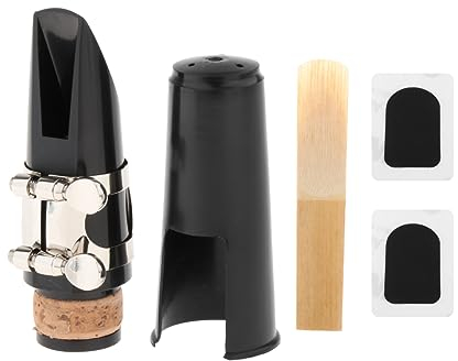 Clarinet Mouthpiece Kit Klarinettenmundstück-Set, Klarinettenmundstück-Set mit Ligatur, einem Klarinettenblatt 2,5 und Kunststoffkappe