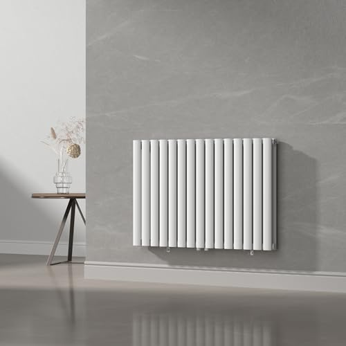 [neu.haus] Radiateur à Panneaux Double Radiateur Design Plat Chauffage Central pour Salon Chambre Salle de Bain 1180 W Acier 60 x 90 cm Blanc