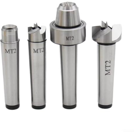 Lot de 4 outils de tournage à bois MT1/MT2 pour tour à bois et métaux (MT2)